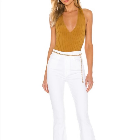 Hot In Halters Bodysuit in Gold NWT - Picture 6 of 7